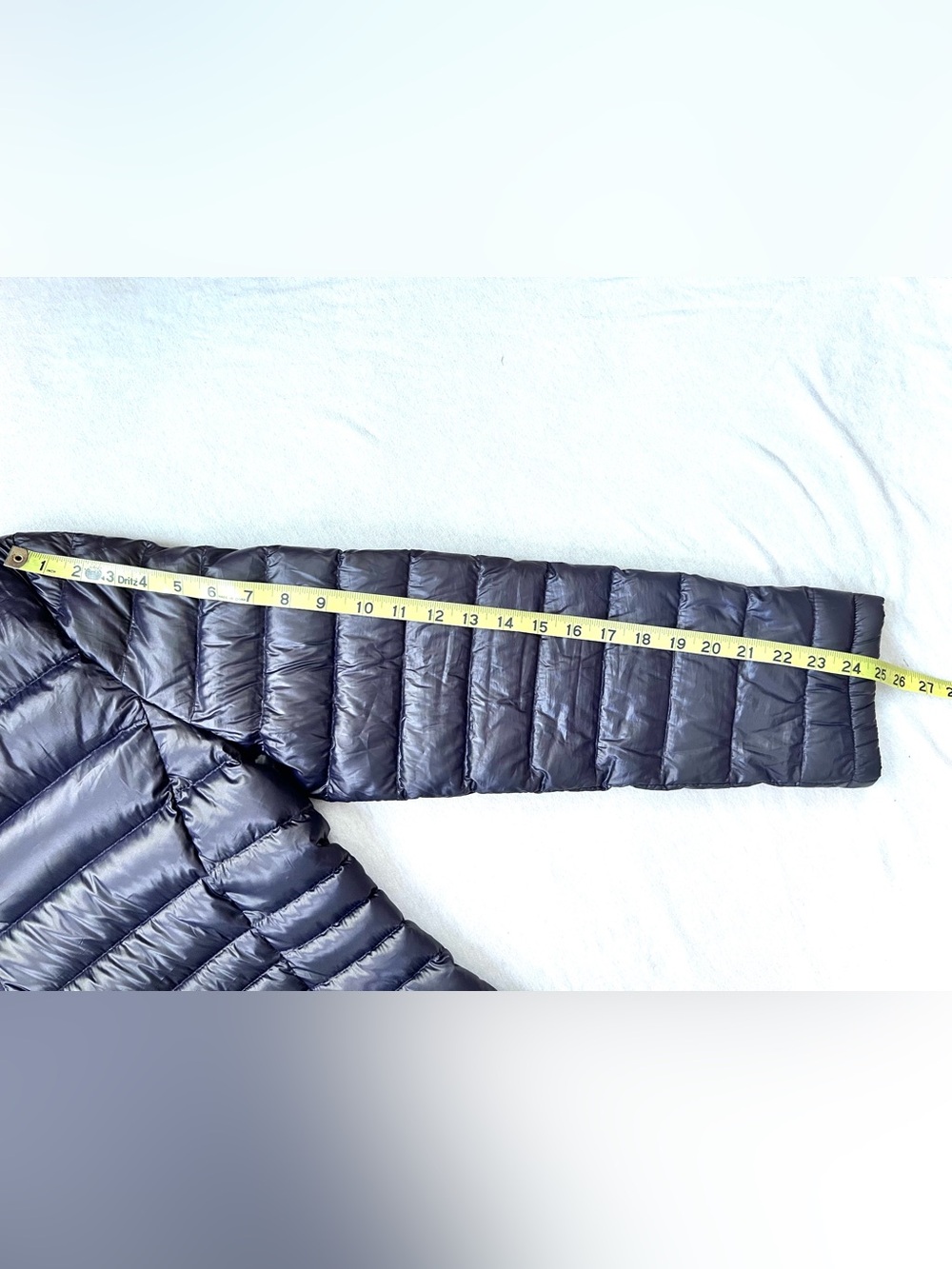Andrew Marc Winter Iridescent Black Long Packable Premium Down Puffer Coat - Picture 10 of 11